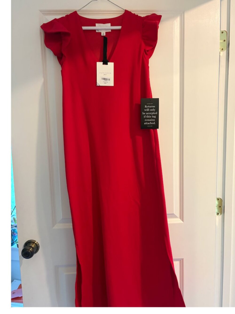 Tuckernut Pomander Place Red Flutter Sleeve Miko Dress